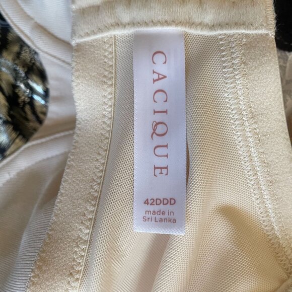 Cacique Unlined Full Coverage Bra 42DDD Beige - Picture 5 of 6